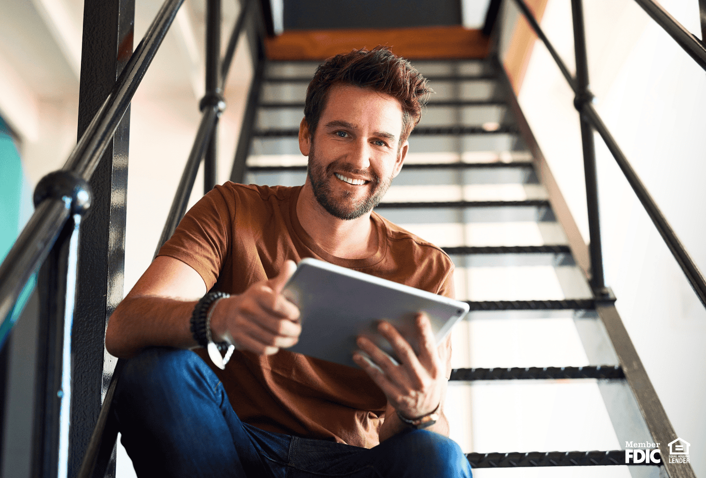 Small business owner checking his finances to qualify for a business loan for new business.