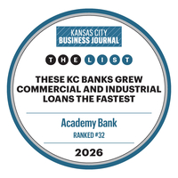 KCBJ Commercial and Industrial Loans badge for 2026
