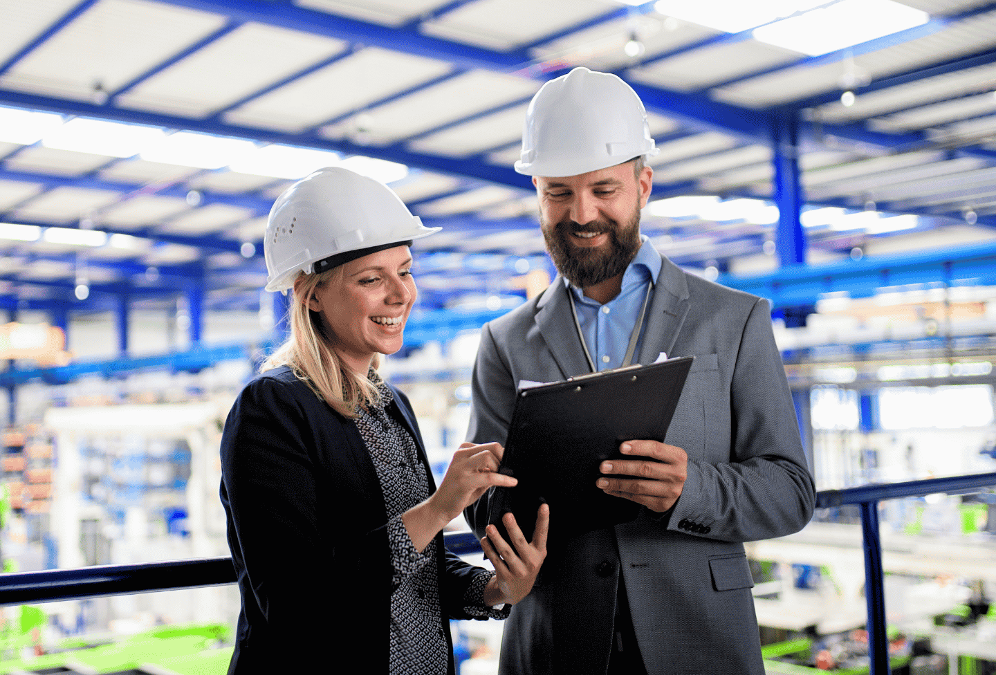 Business leaders planning equipment financing for company.