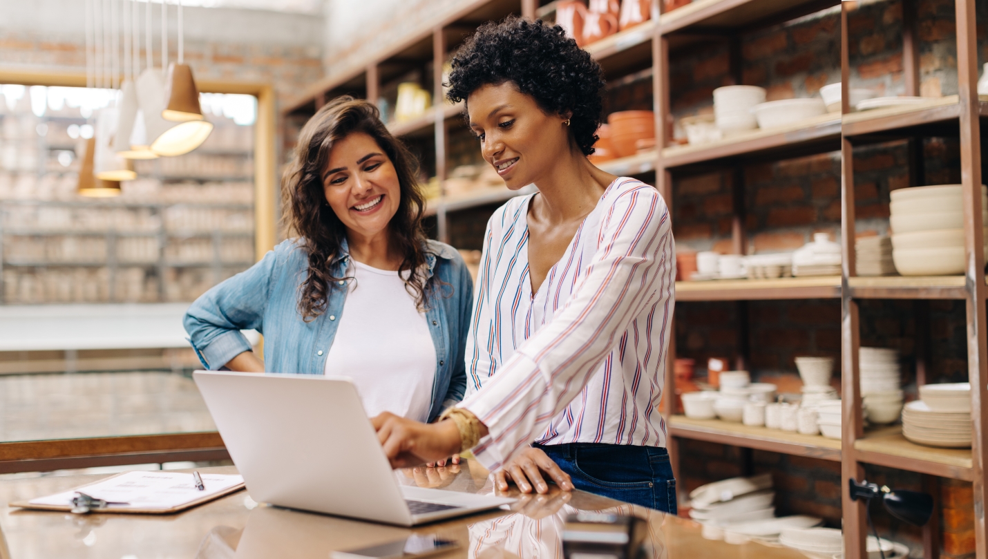 small business owner and an employee