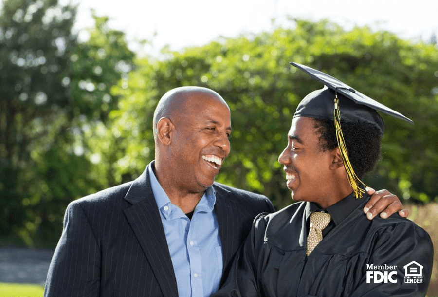 a father tells his graduating son about the financial gift he has for him