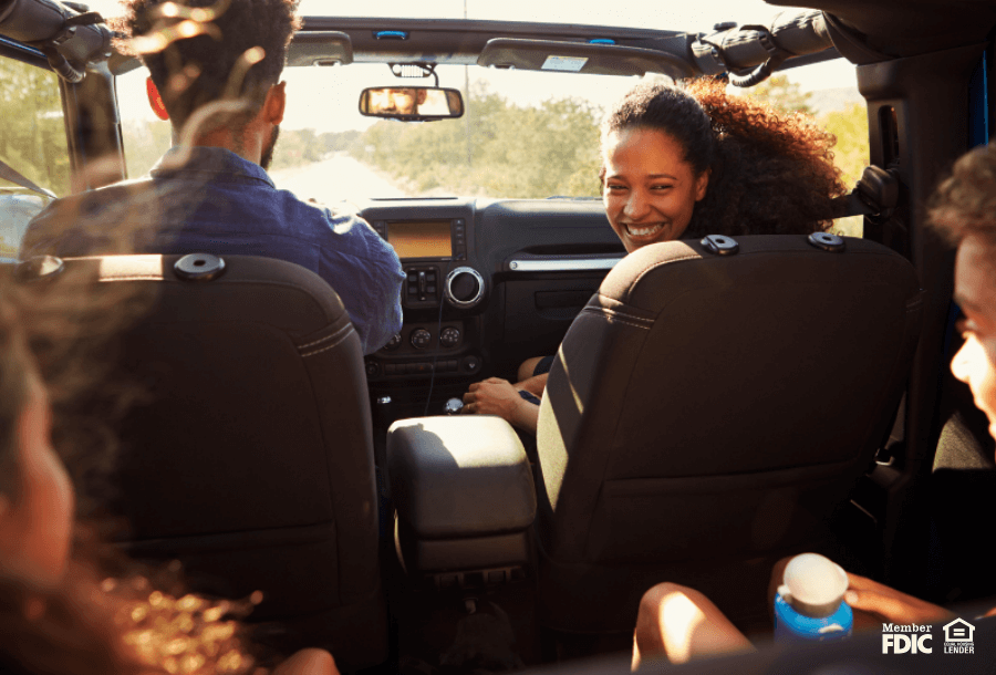 a family going on a road trip together