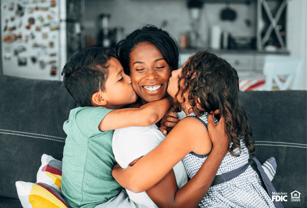 Family feeling grateful that they can afford top education thanks to HELOC funds.